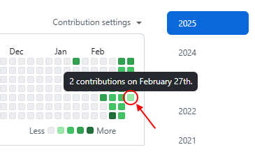 기여 2회일 때 잔디색