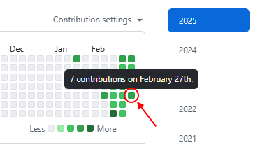 기여 7회일 때 잔디색